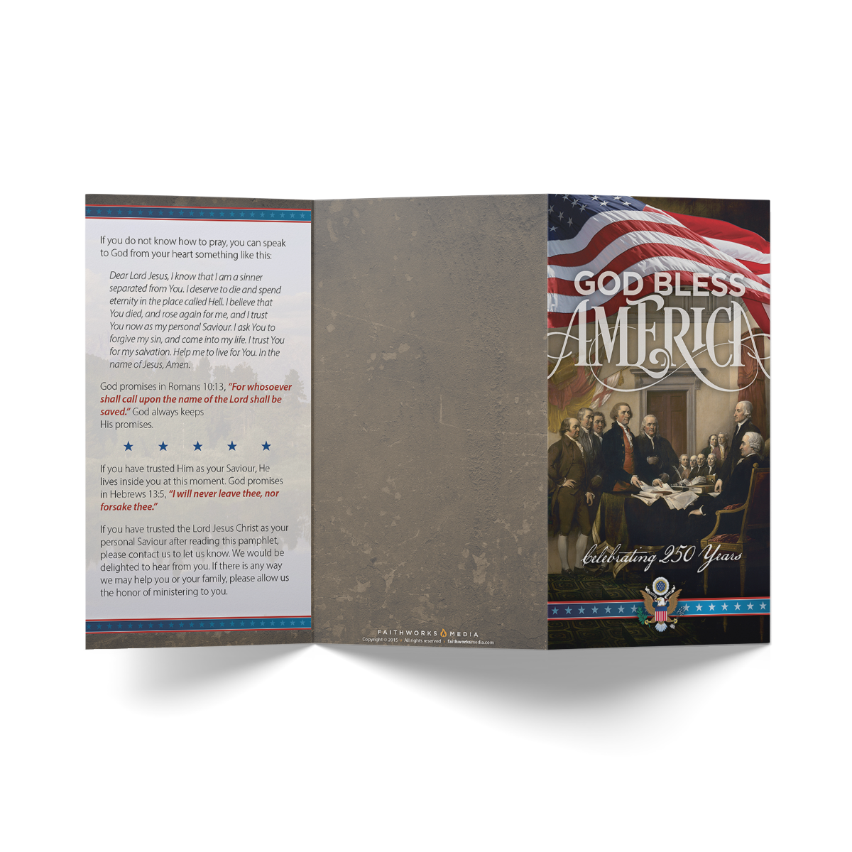 God Bless America 250th Anniversary Gospel Tract » Founding Fathers