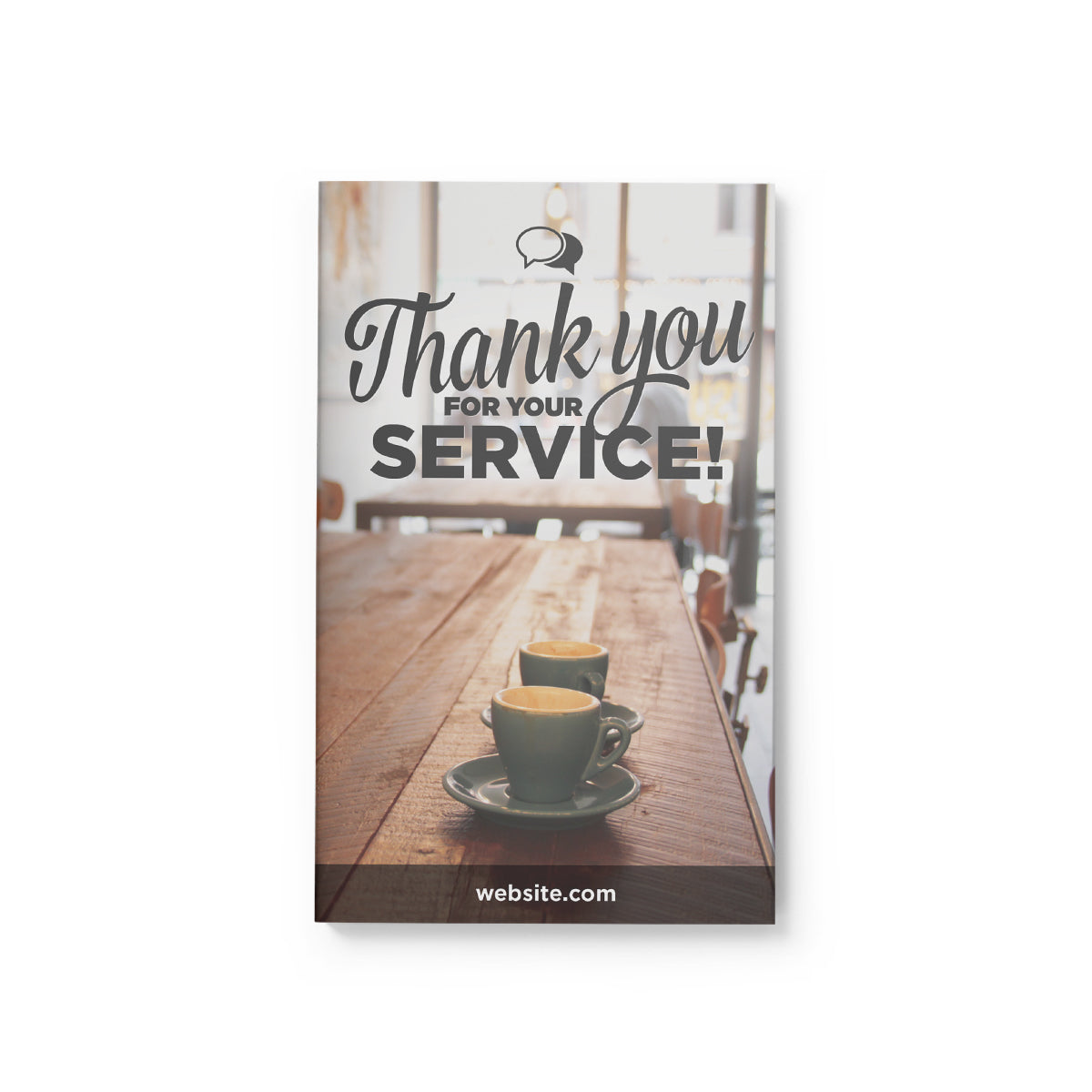 Thank You For Your Service Card » Coffee Cups