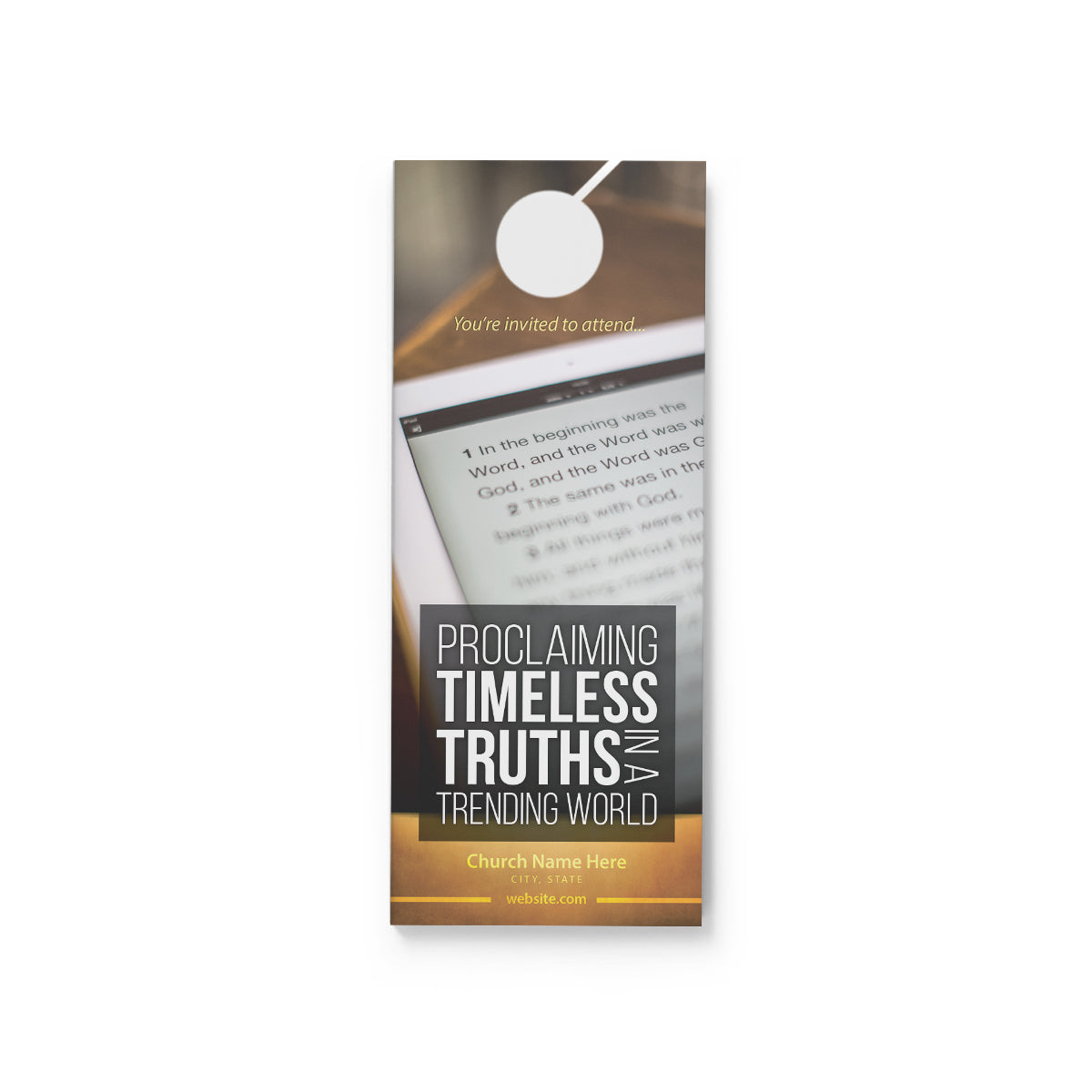 Proclaiming Timeless Truths Door Hanger