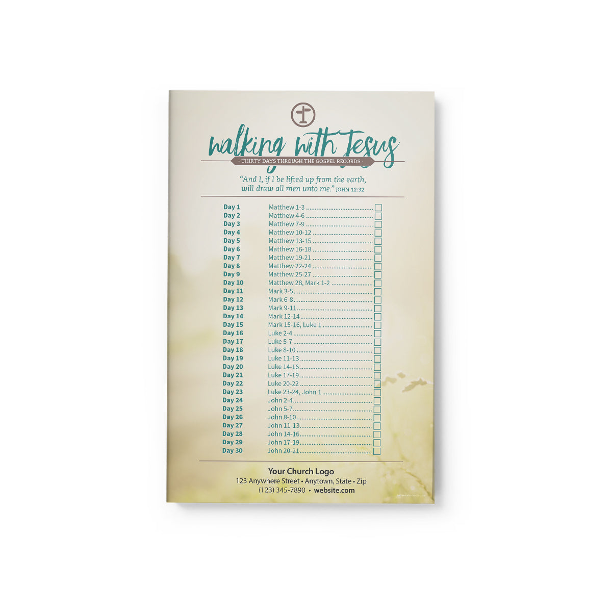 Walking With Jesus » 30 Day Reading Plan