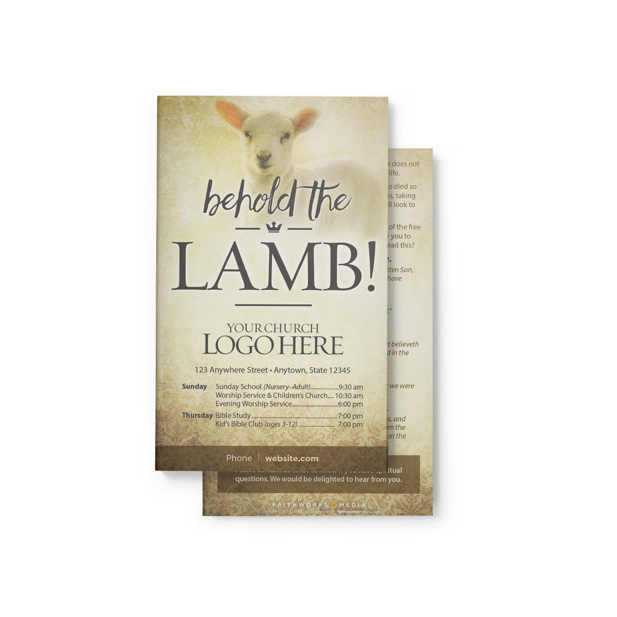 Behold The Lamb Card